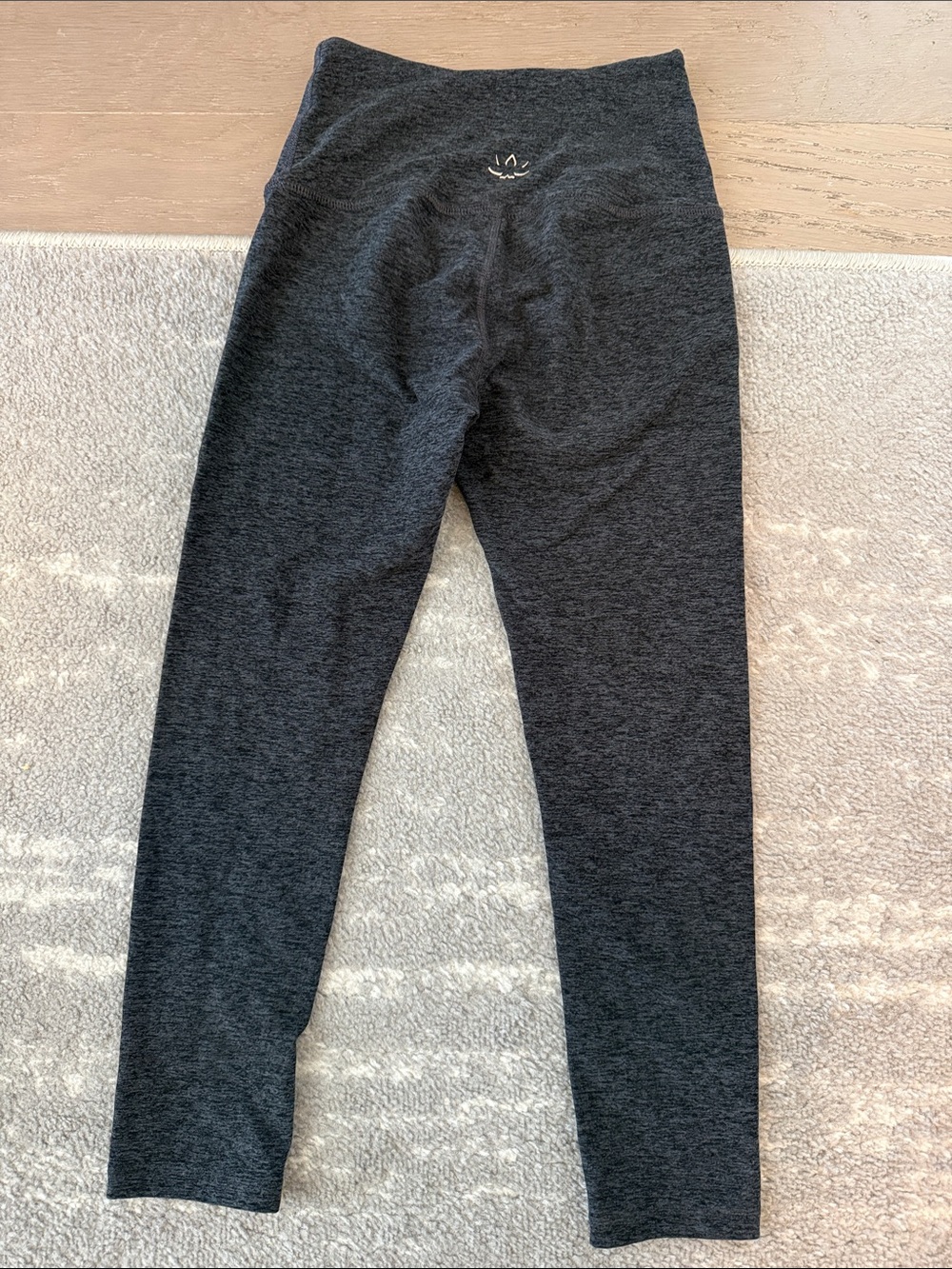 Beyond yoga space dye charcoal grey heather leggings